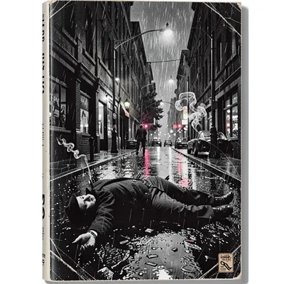 A body on rain-slicked street