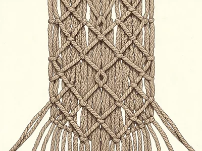 Macrame table runner