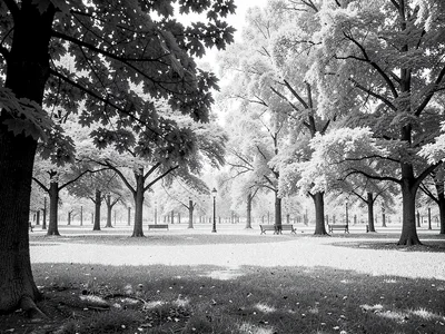 Park scene infrared