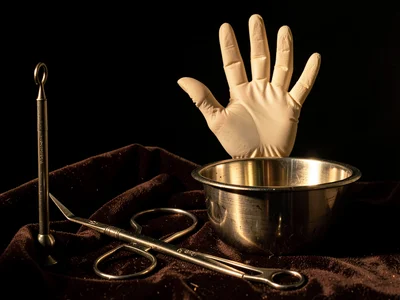 Glove and Bowl — Dutch Surgical Still Life
