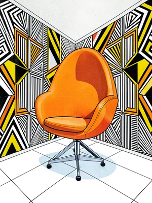 Mod sixties egg chair