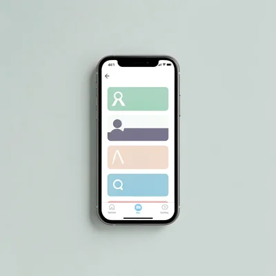 Flat UI mockup of a travel planning app itinerary screen on a phone, vertical ti