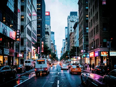 Urban glitch aesthetic