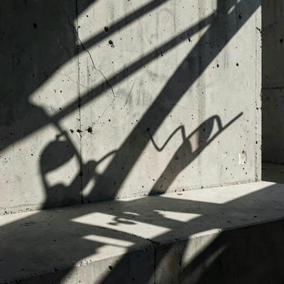Concrete structure shadow play