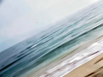 Direction visible in blur as diagonal