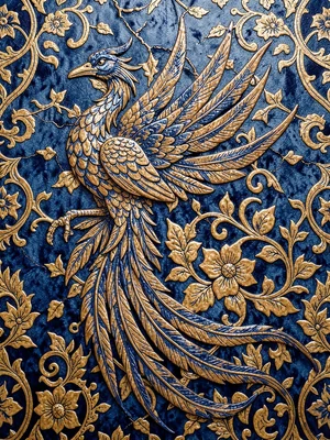 Batik phoenix bird