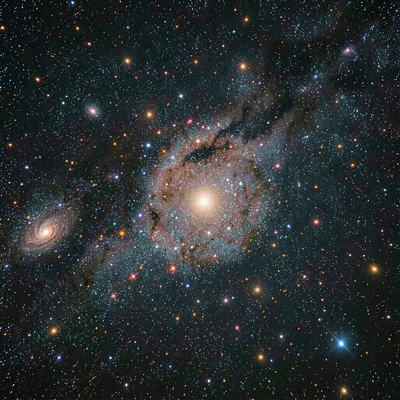 A globular star cluster with a dense nucleus of thousands of resolved stars grad