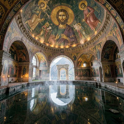 Christ Pantocrator fresco