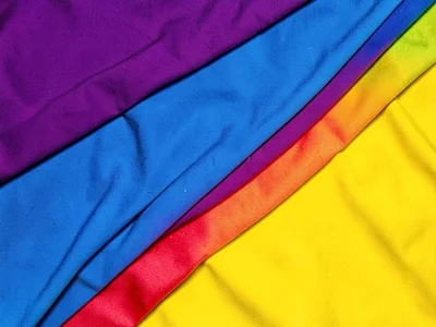Fabric layers showing color relationship