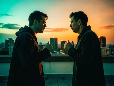 Rooftop confrontation