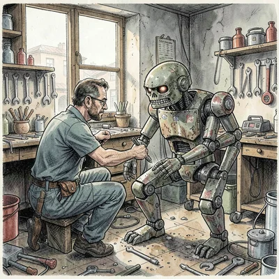 Robot repair workshop
