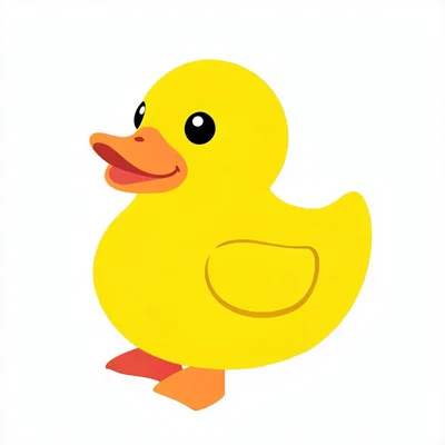 Yellow rubber duck simple