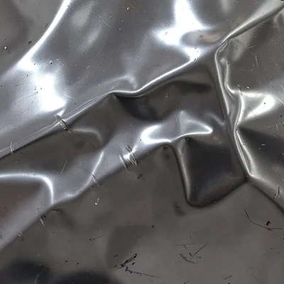 Metal surface distorted