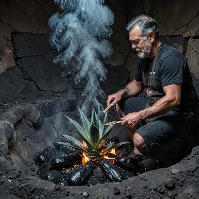 Through Oaxacan black clay vision, barro negro consciousness, A mezcalero roasti