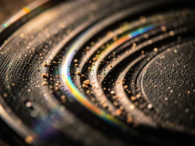 Record surface dust in grooves, particles lodged in the V-channel, the enemy of 