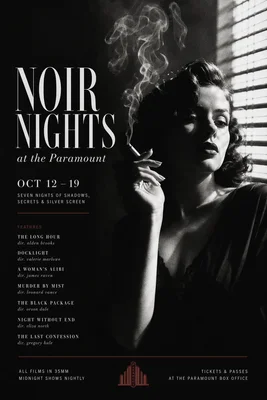 NOIR NIGHTS film festival poster