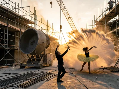Cement Tutu — Dust Cloud from Rotating Drum