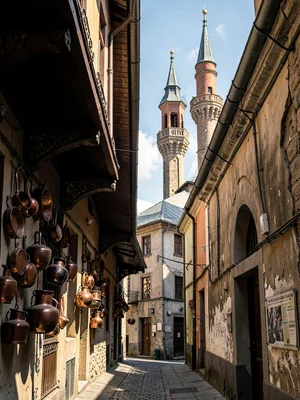 Sunlight in Baščaršija alley
