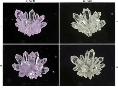 Multiple crystallization events in single solution