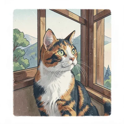 Cat at window