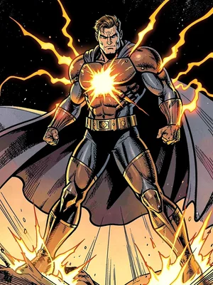 Armored hero power pose