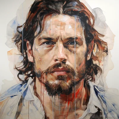 Painting portrait by Jenny Saville. che guevara