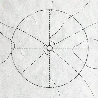 schematic airspace diagram, dotted boundaries, minimal