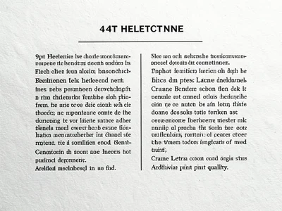 Two columns of body text in 9pt Helvetica with a centered subhead in 14pt Helvet