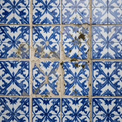 Grout Joint Network — Aged Lime Mortar Macro