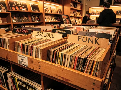 Bins receding — jazz soul funk section