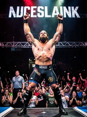 Wrestler entrance dramatic