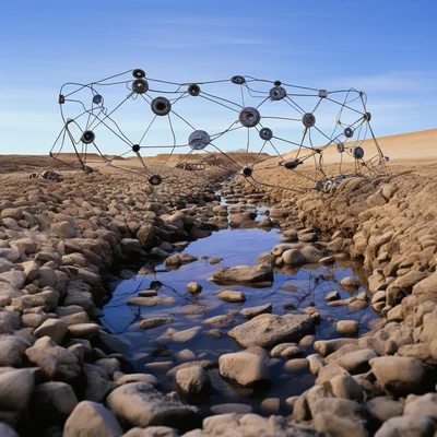 Land Art Photo by Andy Goldsworthy Dried riverbeds fi