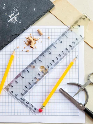 Transparent Ruler Millimeter Graduations Graph Paper