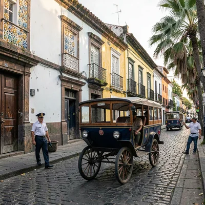 Vigan colonial heritage, Spanish-Filipino fusion, calesa driver waiting on cobbl
