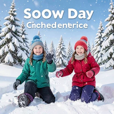 Snow day excitement