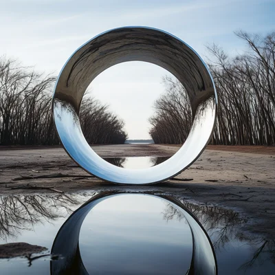Photo. Infinite Loop Using two mirrors facing each ot