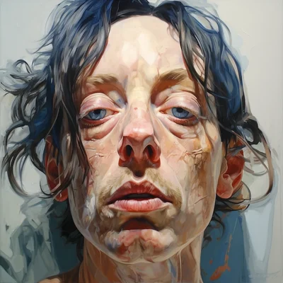 Painting portrait by Jenny Saville. harry poter