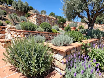 Italian Hillside Herb Terrace