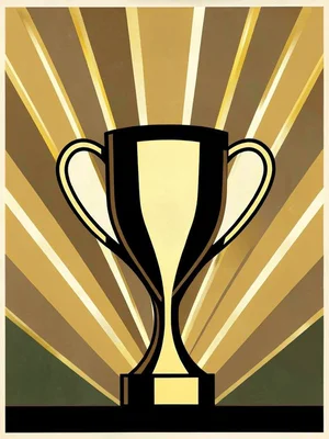 Art Deco trophy cup