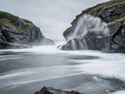 Salt spray in air adding atmospheric softness