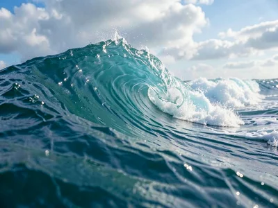 Ocean wave silk