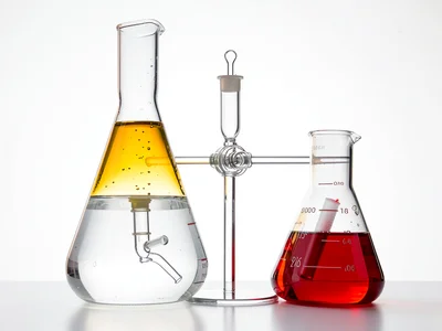 Separatory Funnel Two-Layer Liquid Separation