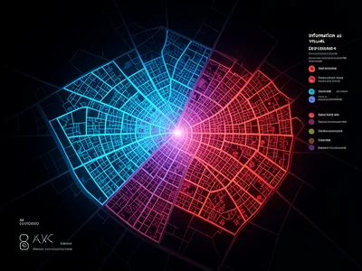 A heat map of a city showing activity levels, cool blue suburban areas to hot re