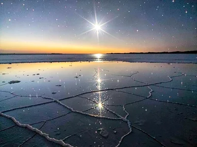 Star reflection creating double star field