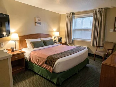 Motel room interior