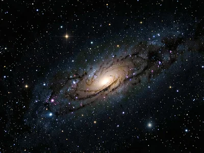 Galaxy halo visible in deep exposure