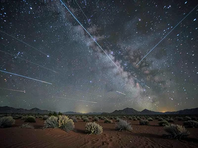 Milky Way plus trails in single exposure