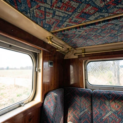 Moquette Fabric Pattern Geometric Overhead