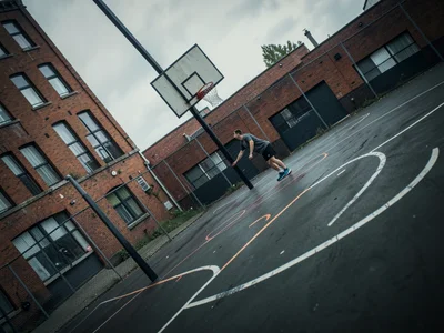 Urban basketball court