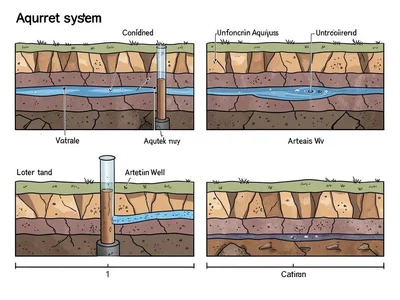 Aquifer system cross-section